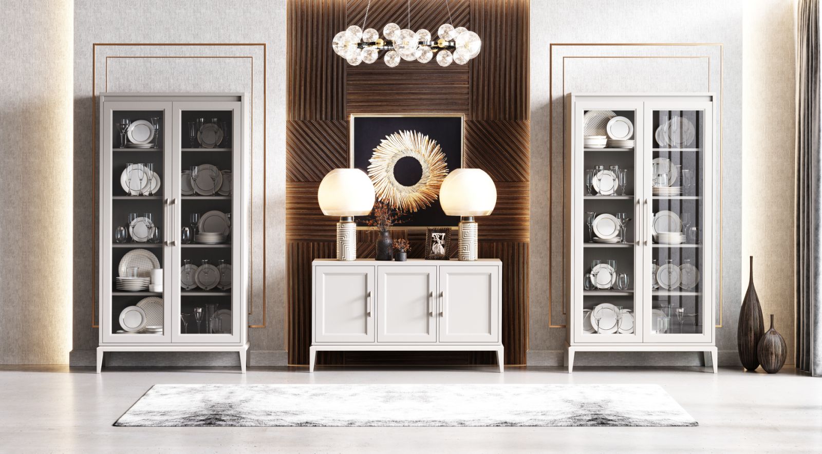 sydney-living-cu-comoda-3-usi-finisaj-alb